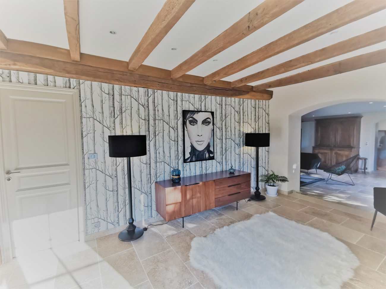 décoration d'intérieur décoratrice architecte d'intérieur architecte agencement aménagement mobilier sur mesure auvergne allier clermont ferrand moulins vichy montluçon puy de dôme julie dco papier peint